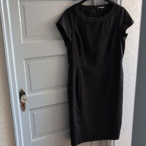 Lands' End Classic Black Midi Dress